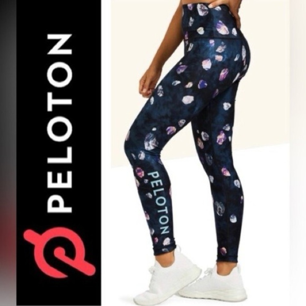 Wear It To Heart/Peloton Printed High‎ Waisted Leggings Size Medium